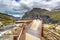 Observation platform at Trollstigen road tourist attraction