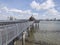 Observation point called Eagle Point and sea view Sungei Buloh Wetland Reserve Singapore