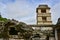 The observation tower at the palace at Palenque, a Maya city state in southern Mexico