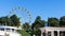 Observation wheel in park in Kislovodsk town