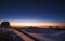 Observatories at Mauna Kea Summit at Dusk