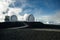 Observatories on top of Mauna Kea mountain on the Big Island of Hawaii, United States