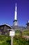 Observatory antenna and meteorological station at mountain summit of the Puy de