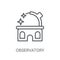 Observatory icon. Trendy Observatory logo concept on white backg