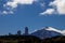 Observatory stars park near el teide vulcan mountain