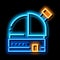 Observatory Telescope neon glow icon illustration