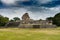 The observatory temple El Caracol. Chichen Itza archeological site of ancient maya. Travel photo or background. Mexico.