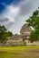 The observatory temple El Caracol. Chichen Itza archeological site of ancient maya. Travel photo or background. Mexico.