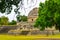 The observatory temple El Caracol. Chichen Itza archeological site of ancient maya. Travel photo or background. Mexico.