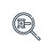 observe icon vector from auction concept. Thin line illustration of observe editable stroke. observe linear sign for use on web