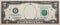 Obverse of 2 US dollar banknote with empty midle area