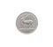 Obverse of Half rupee coin made by Mauritius