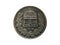 Obverse of Hungary coin 1 korona 1915. Isolated in white background.
