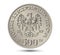 Obverse Polish money, five hundred zloty silver coin.