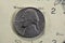 Obverse side of American money coin of 5 five cents 1964 features the profile of Thomas Jefferson the founding father and 3rd