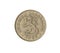 Obverse of vintage 50 Pennia coin made by Finland