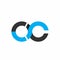 OC initials circle geometric company logo