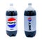 Ocala, FL USA January 4, 2024 Retail store diet Pepsi 2 liter soda pop isolated on white background. round red white and blue