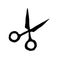 Occult mystic witch scissors for witchcraft hand drawn icon illustration