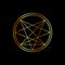 Occult symbol- Order of Nine Angles symbol in gold