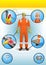 Occupational awareness events poster of personal protective equipment