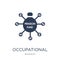 Occupational pension scheme icon. Trendy flat vector Occupational pension scheme icon on white background from Business collection