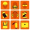 Occupational Safety and Health icons and signs set