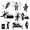 Occupational Safety and Health Worker Accident Hazard Pictogram Clipart