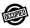 Occupied rubber stamp