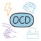 OCD Obsessive Compulsive Disorder medical concept