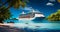 Ocean Adventure Large Cruise Ship in Exotic Destination