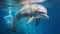 Ocean Ballet: A Graceful Dolphin Dances Beneath the Crystal Waves