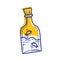 Ocean Bottle doodle funky playful illustration