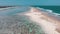 Ocean Coastline and Barrier Reef at Low Tide, Zanzibar, Matemwe, Aerial View