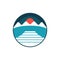 Ocean Dock Nature Creative Logo