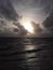 ocean   dominicana   water   dawn   boat   clouds  