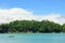 Ocean and forest cliff Manuel Antonio Costa Rica