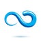 Ocean freshness theme vector icon for use in mineral water advertising. Body cleansing concept.