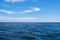 Ocean front and the Seascape. Blue sky and white cloud