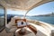 Ocean Getaways: A Panoramic View from a Luxury Yacht - Ai Generated