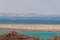 Ocean landscape. Windmill of Fuerteventura. View from natural po