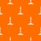 Ocean lighthouse pattern vector orange