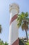 ocean lighthouse tower at the seaside of Marbella in Spain