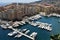 Ocean Marina of Yachts and Boats with Surrounding Condos, Apts, and Businesses