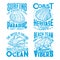 Ocean molluscs seashells vintage t-shirt print