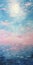 Ocean Moon Painting: Romantic Aerial Abstractions In Light Blue And Pink