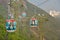 OCEAN PARK, HONGKONG - MARCH 15: Cablecar on march 15, 2018, Ocean Park, Hongkong. Cablecar carries tourists up to the