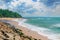 Ocean, picturesque beach and sky