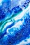 Ocean, resin art paint, artistic blue artwork background. Contemporary art