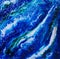 Ocean, resin art paint, artistic blue artwork background. Contemporary art